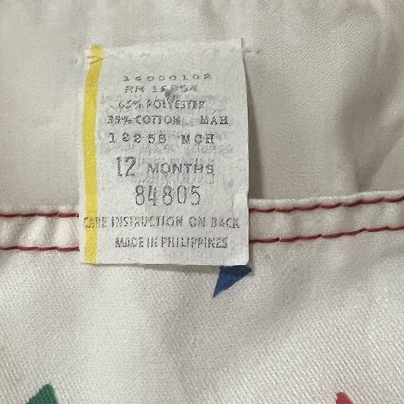 Vintage Baby Colorful Romper with embroidery details 
Size 12 months - Picture 10 of 10